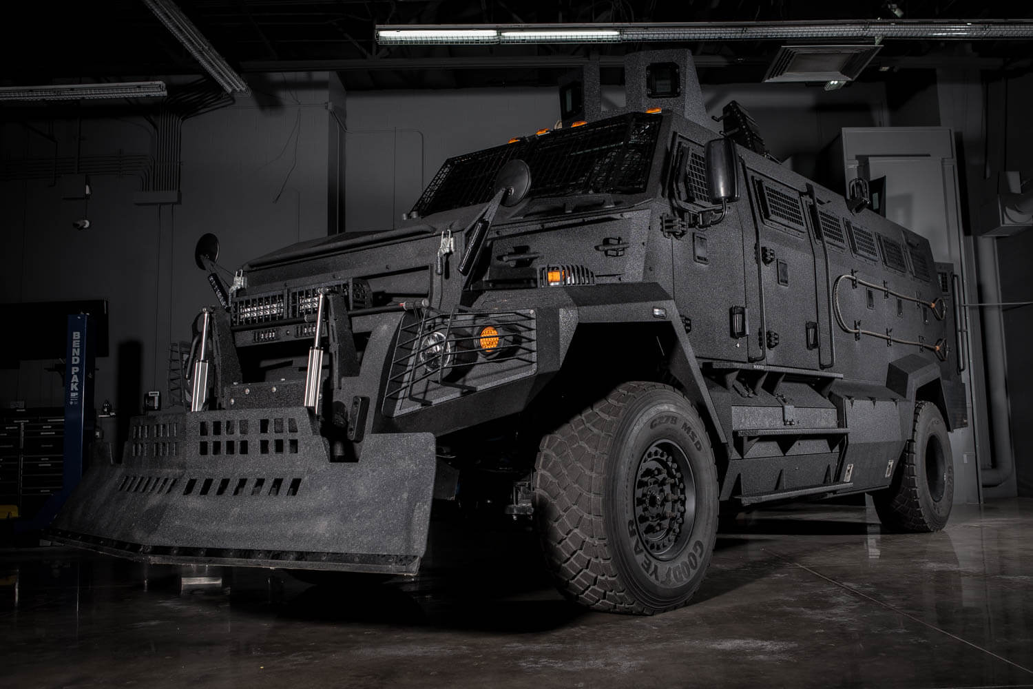 armored truck inside